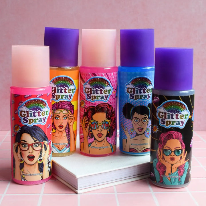 Spray con Glitter y Fragancia - ¡Brilla y Perfúmate!