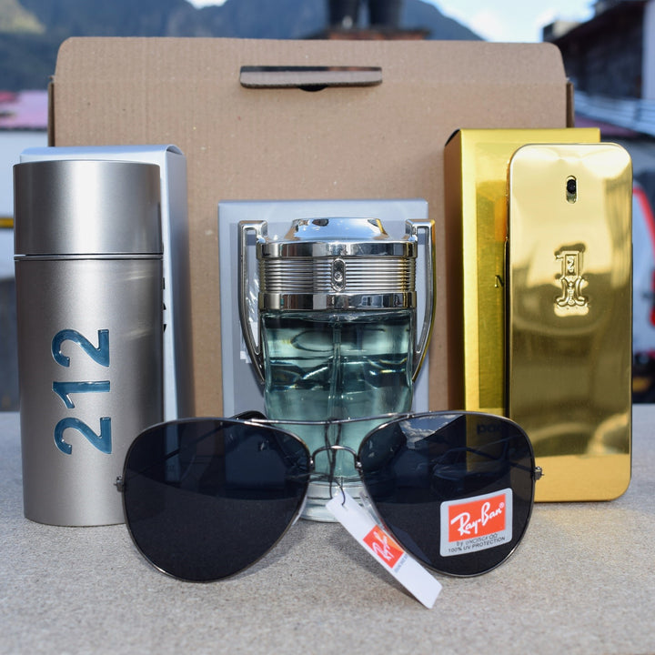 Kit: 212 Men - Invictus - One Million (100ml) + Gafas AAA