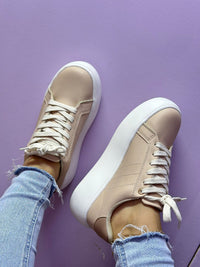 Tenis Clásico Dama Beige