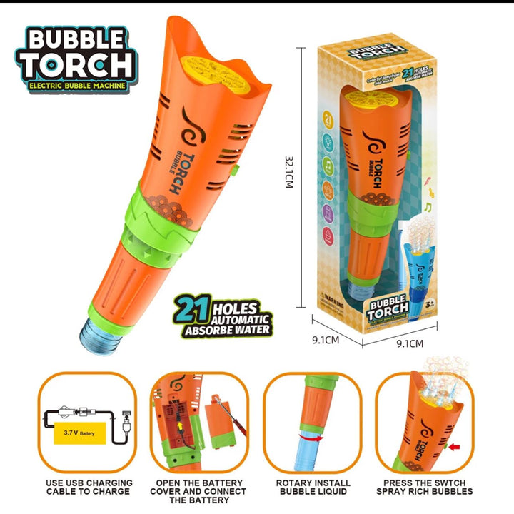 Máquina De Burbujas Tipo Antorcha