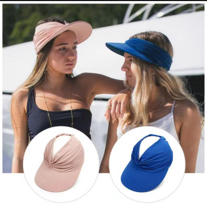 VISERA Y GORRA PARA PLAYA MUJER