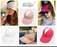 VISERA Y GORRA PARA PLAYA MUJER