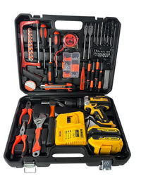 TALADRO DEWALT + KIT HERRAMIENTA FULL