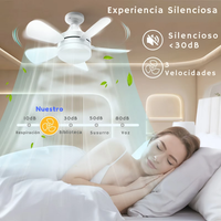 BOMBILLO VENTILADOR LUZ BLANCA + CONTROL