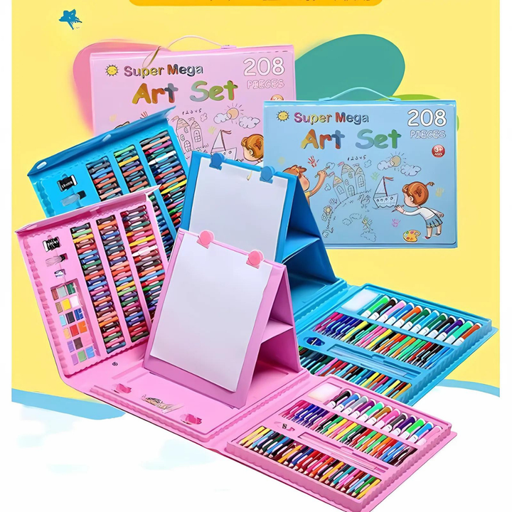 Kit De Pintura Para Niños De 208 Pcs Set De Arte