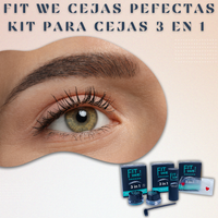 BETUN + SELLO PARA CEJAS 3 EN 1 FIT WE NEGRO Y GRIS