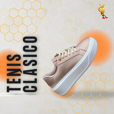 Tenis Clásico Dama Beige