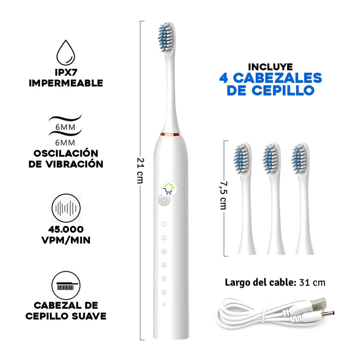Cepillo Dental Eléctrico Recargable -