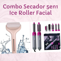 Combo Secador 5en1 Ice Roller Facial