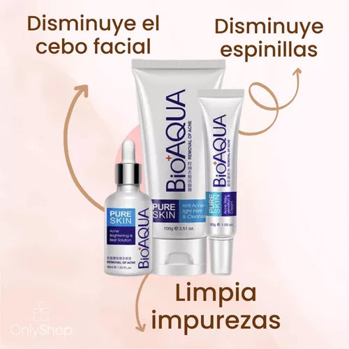 COMBO ANTI ACNE BIOAQUA+ CAJA DE SEGURIDAD