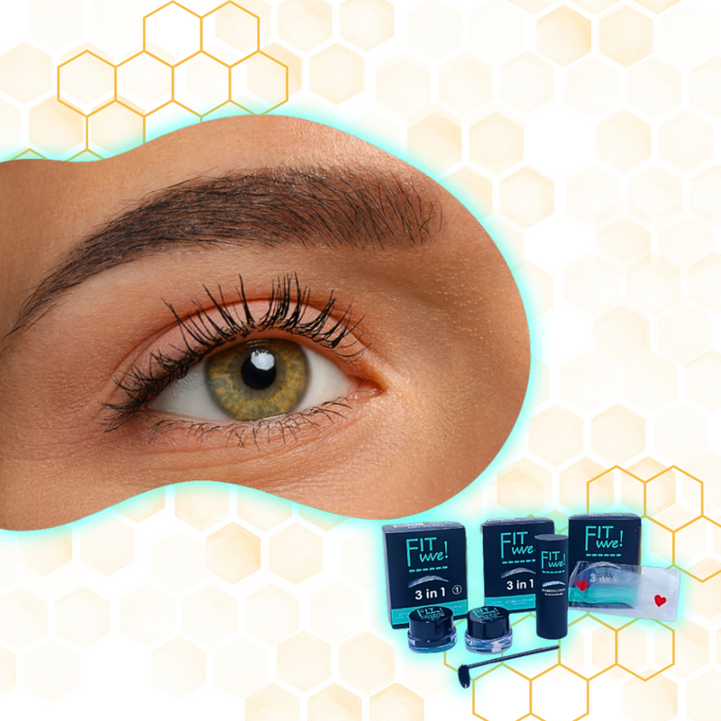 BETUN + SELLO PARA CEJAS 3 EN 1 FIT WE NEGRO Y GRIS