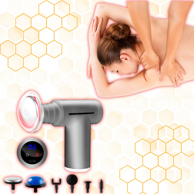 Masajeador Pistola De Percusión Compresa Fría Y Caliente