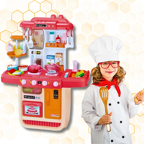 Cocina Infantil Ollas Horno Cafetera Nev