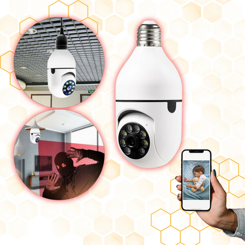 Camara Tipo Bombilla Inteligente de Vigilancia Wifi IP Smart