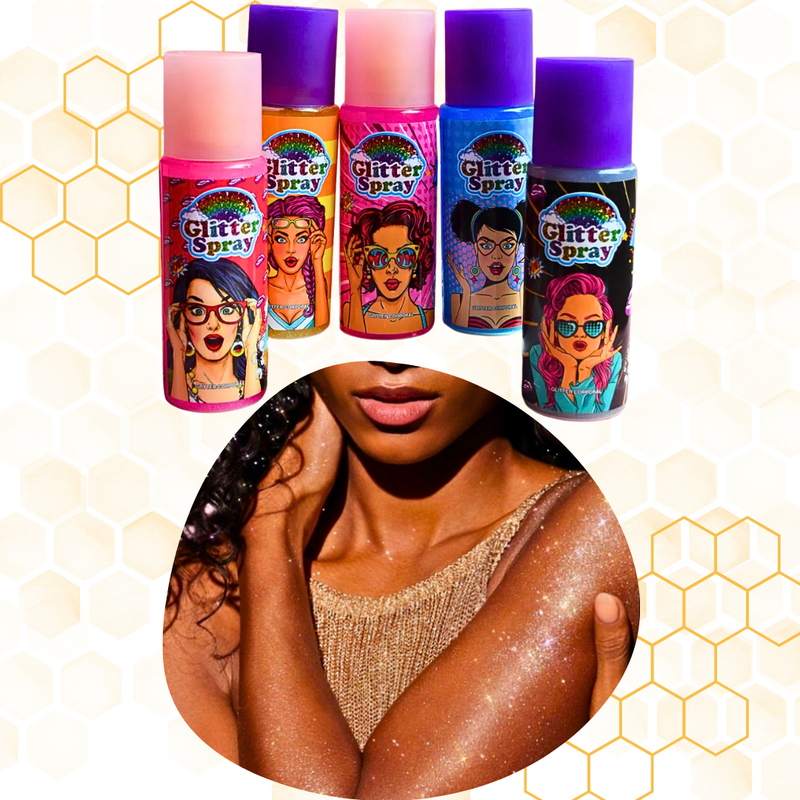 Spray con Glitter y Fragancia - ¡Brilla y Perfúmate!