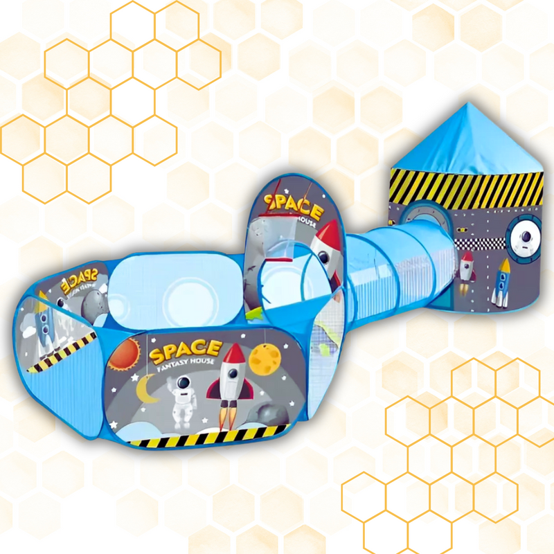 CARPA CASTILLO 3 EN 1 JUEGOS TÚNEL