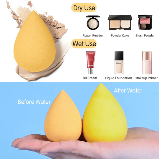 ESPONJA DE MAQUILLAJE MULTIFUNCIONAL - 7 PIEZAS