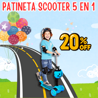 PATINETA SCOOTER 5 EN 1