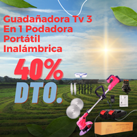 Guadañadora Tv 3 En 1 Podadora Portátil Inalámbrica + 2 Baterías De 48V  + Accesorios. Gratis Gafas Y Guantes De Protección New