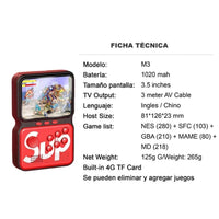 CONSOLA PORTATIL ( 900 JUEGOS ) - QF-M3