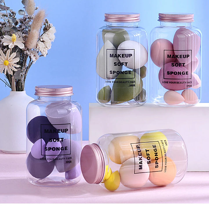 ESPONJA DE MAQUILLAJE MULTIFUNCIONAL - 7 PIEZAS