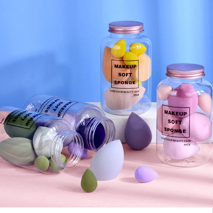 ESPONJA DE MAQUILLAJE MULTIFUNCIONAL - 7 PIEZAS