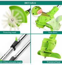 Guadañadora Tv 3 En 1 Podadora Portátil Inalámbrica + 2 Baterías De 48V  + Accesorios. Gratis Gafas Y Guantes De Protección New