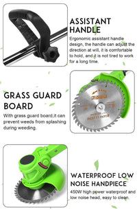 Guadañadora Tv 3 En 1 Podadora Portátil Inalámbrica + 2 Baterías De 48V  + Accesorios. Gratis Gafas Y Guantes De Protección New