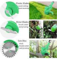 Guadañadora Tv 3 En 1 Podadora Portátil Inalámbrica + 2 Baterías De 48V  + Accesorios. Gratis Gafas Y Guantes De Protección New