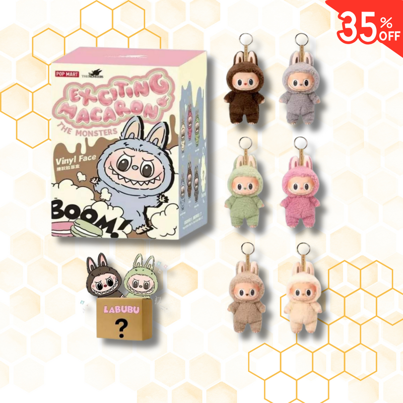Labubu Macaron Peluche Figura Monsters