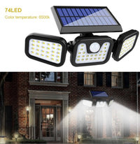 Lámpara Solar con Sensor de Movimiento