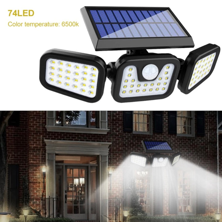 Lámpara Solar con Sensor de Movimiento