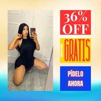 VESTIDO FLECOS AMARRE EN ESPALDA