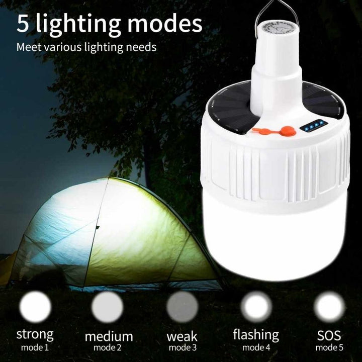 Lampara Led Emergencia Recargable Energia Solar