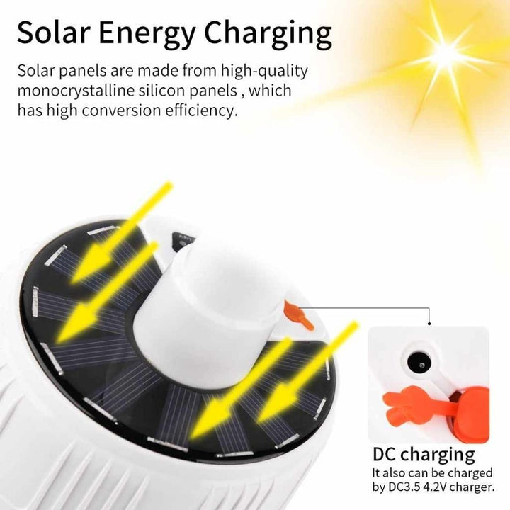 Lampara Led Emergencia Recargable Energia Solar